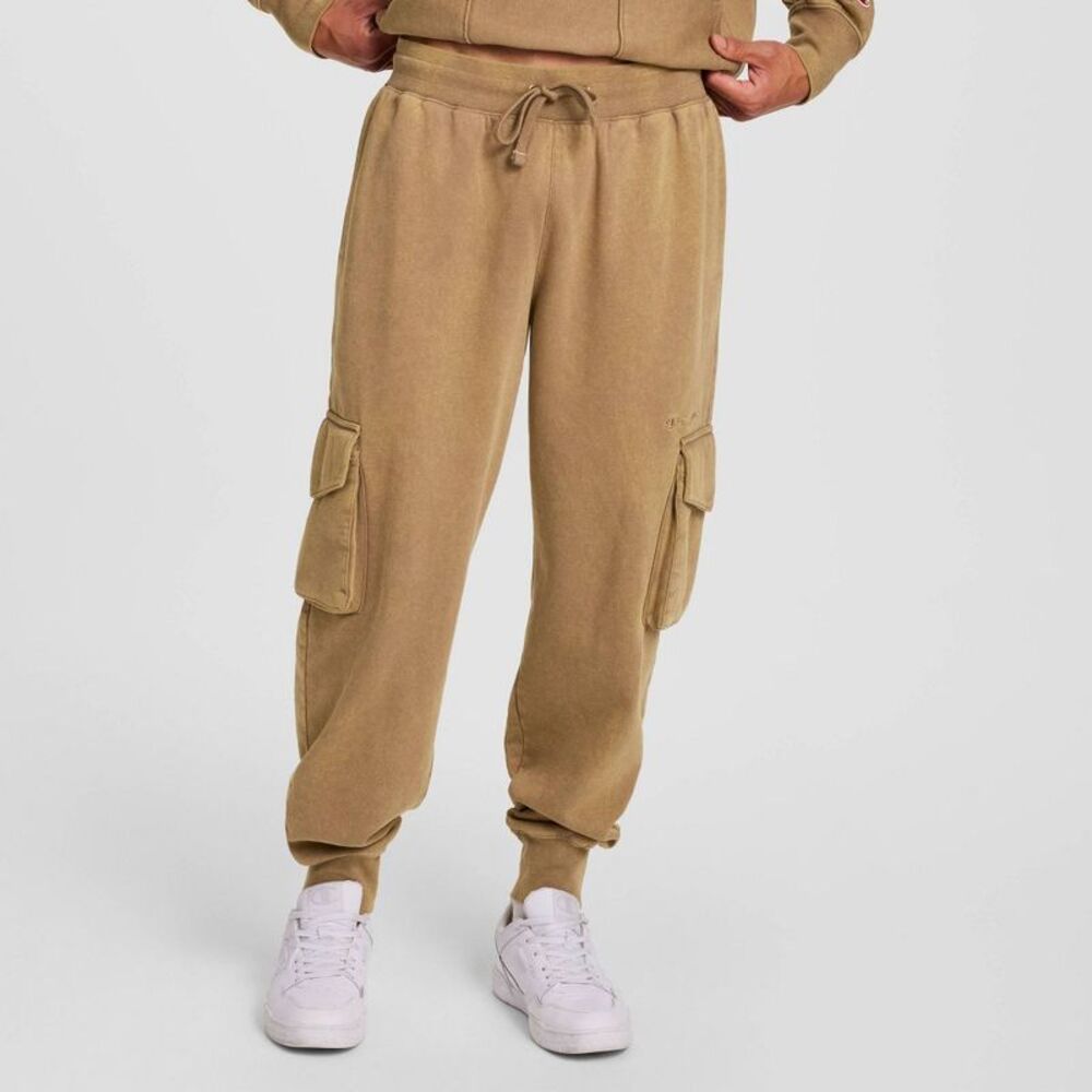 Champion Men's Washed Cargo Fleece Jogger Pants - Sand Pepper XL